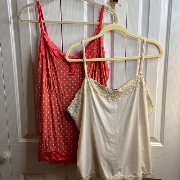 Lane Bryant Tops - 2 each Lane Bryant size 24/22 adjustable strap camisoles in great condition